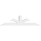 Ekena Millwork Richland Architectural Grade PVC Gable Bracket, 96"W x 24"H x 6"D x 6"F, 6/12 Pitch GBP096X24X0606RIC00 - alternate 4